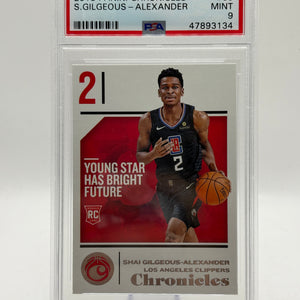 2018 Panini Chronicles #89 Shai Gilgeous-Alexander PSA 9 FRENLY BRICKS - Open 7 Days