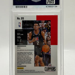 2018 Panini Chronicles #89 Shai Gilgeous-Alexander PSA 9 FRENLY BRICKS - Open 7 Days