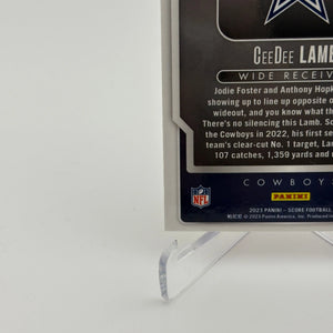 2023 Panini Score - CeeDee Lamb “SHOWTIME” 3D Lenticular CASE HIT #ST-19 FRENLY BRICKS - Open 7 Days