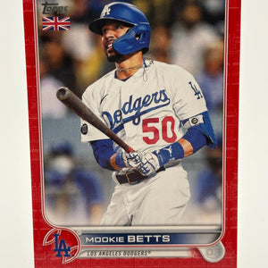 2022 Topps UK Edition Mookie Betts Big Ben Red Parallel #/99 FRENLY BRICKS - Open 7 Days