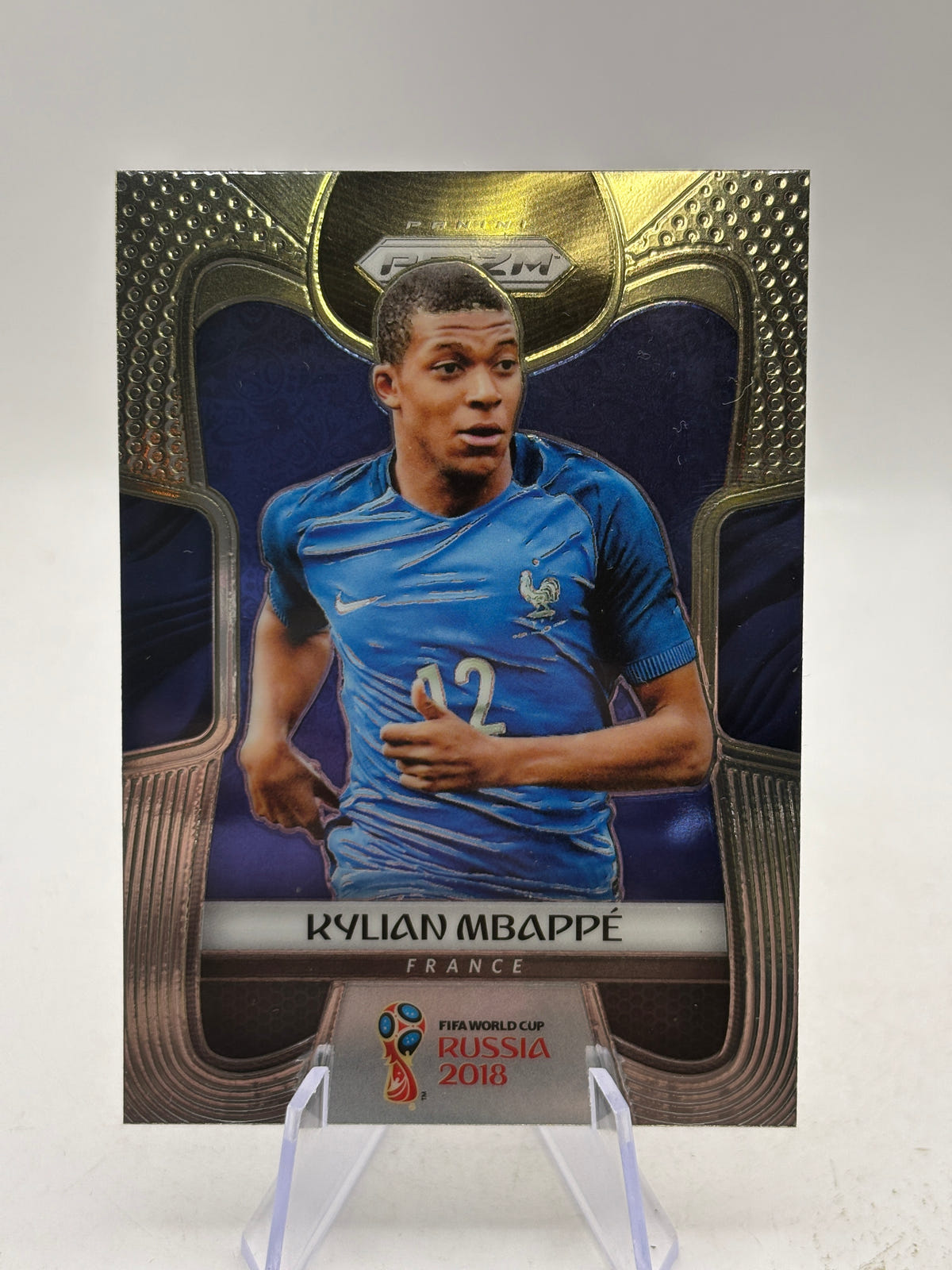 2018 Panini Prizm World Cup Russia Kylian Mbappe RC #80 Rookie France image 1