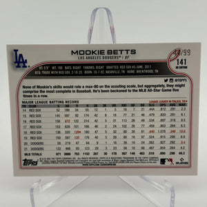 2022 Topps UK Edition Mookie Betts Big Ben Red Parallel #/99 FRENLY BRICKS - Open 7 Days