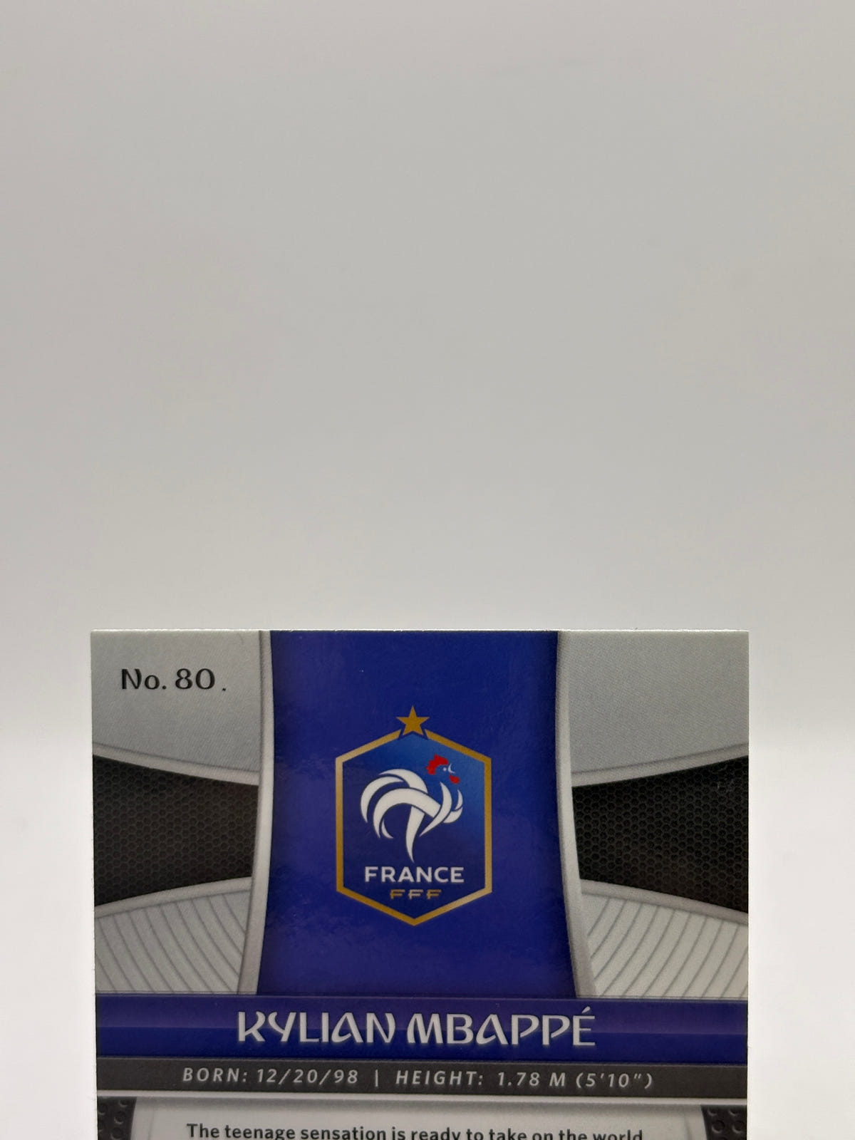 2018 Panini Prizm World Cup Russia Kylian Mbappe RC #80 Rookie France image 3