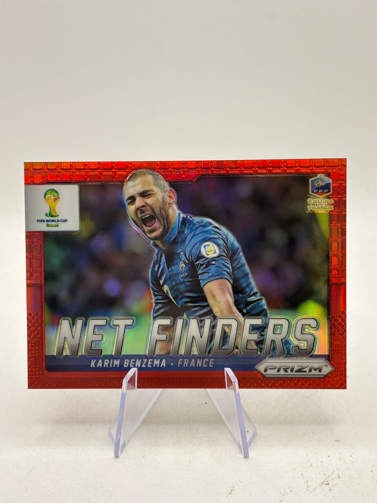 2014 Panini Prizm World Cup Net Finders Red Prizm Karim Benzema #10 /149 image 1
