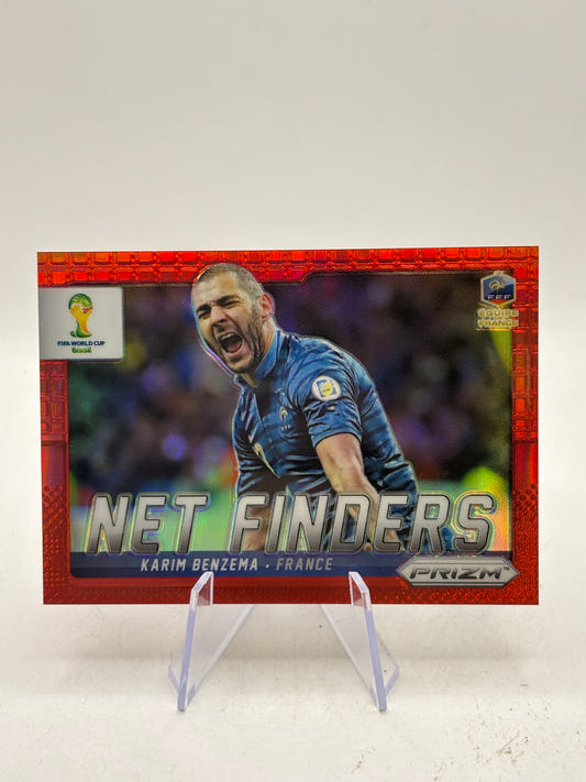 2014 Panini Prizm World Cup Net Finders Red Prizm Karim Benzema #10 /149