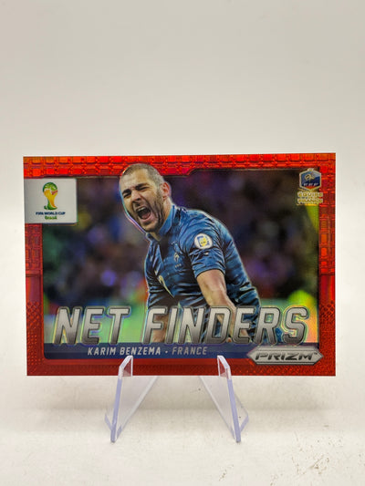 2014 Panini Prizm World Cup Net Finders Red Prizm Karim Benzema #10 /149