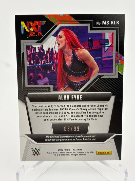 2022 Panini WWE NXT Memorabilia Signatures #MSKLR Alba Fyre Auto /99 FRENLY BRICKS - Open 7 Days
