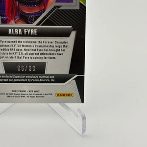 2022 Panini WWE NXT Memorabilia Signatures #MSKLR Alba Fyre Auto /99 FRENLY BRICKS - Open 7 Days