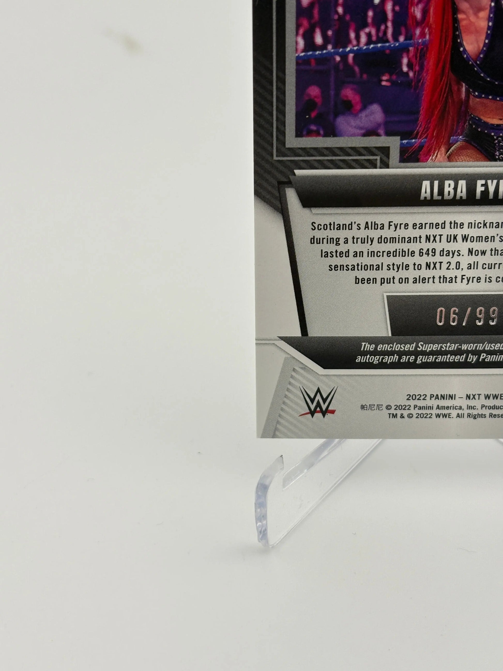 2022 Panini WWE NXT Memorabilia Signatures #MSKLR Alba Fyre Auto /99 FRENLY BRICKS - Open 7 Days