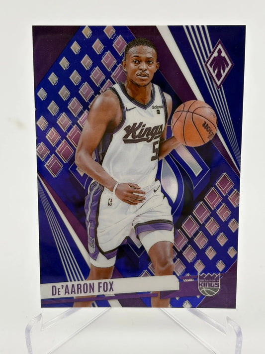 2023-24 Panini Phoenix Blue Ice #90 De'Aaron Fox - Kings /35 FRENLY BRICKS - Open 7 Days