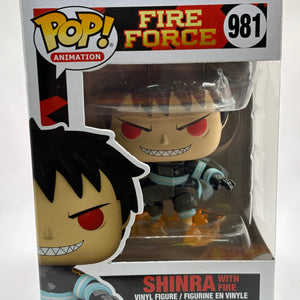 Funko POP! Animation Fire Force #981 Shinra with Fire Vinyl Figure FRENLY BRICKS - Open 7 Days
