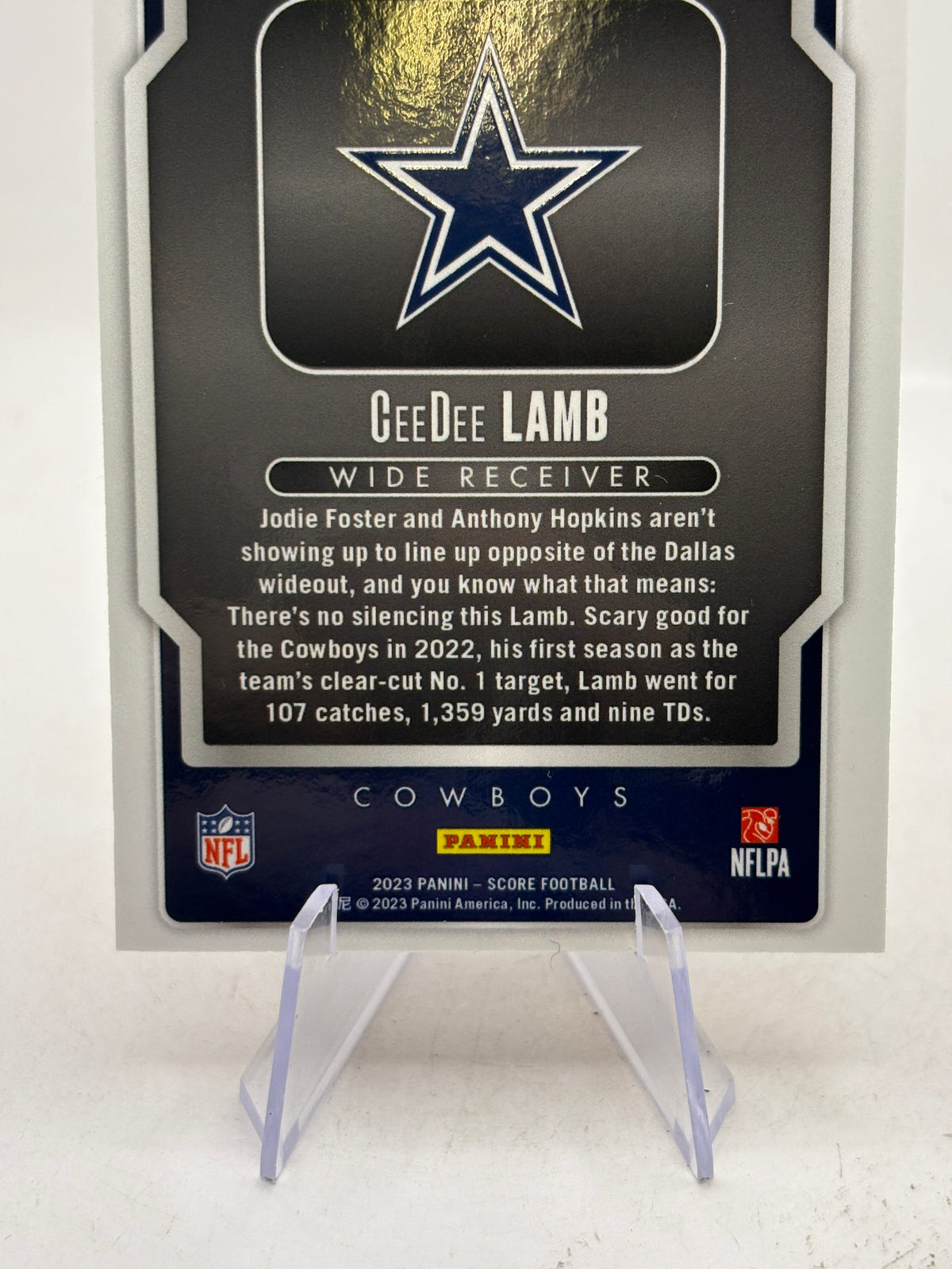 2023 Panini Score Football #ST-19 Show Time CeeDee Lamb Dallas Cowboys image 4