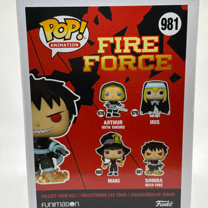 Funko POP! Animation Fire Force #981 Shinra with Fire Vinyl Figure FRENLY BRICKS - Open 7 Days