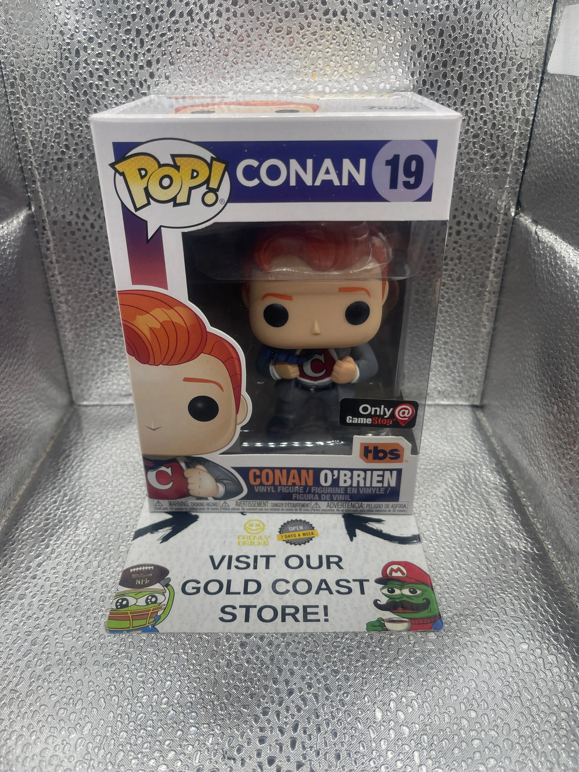 Funko POP! CONAN #19 Conan O’Brien Game Stop Exclusive FRENLY BRICKS - Open 7 Days