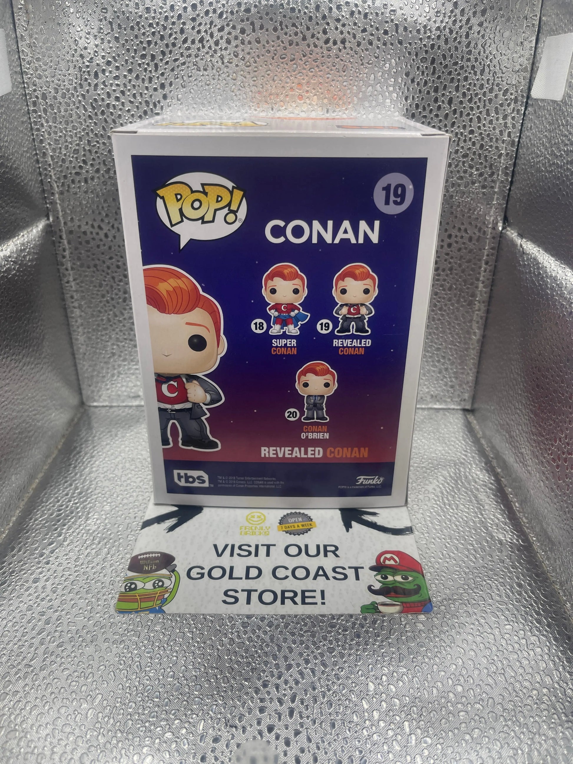 Funko POP! CONAN #19 Conan O’Brien Game Stop Exclusive FRENLY BRICKS - Open 7 Days