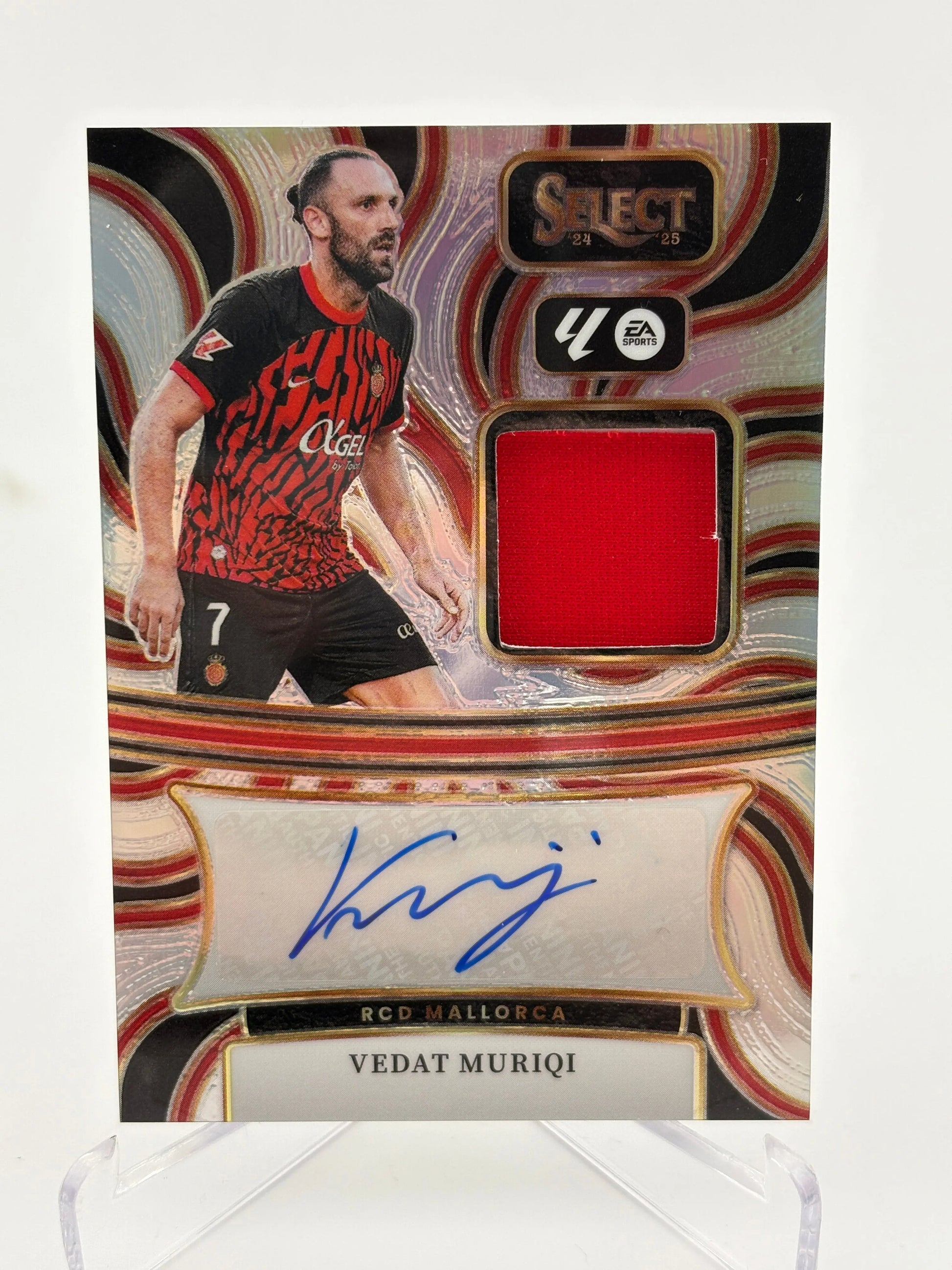 2024-25 Select La Liga Auto Relic Vedat Muriqi Mallorca Prizm Patch Auto FRENLY BRICKS - Open 7 Days