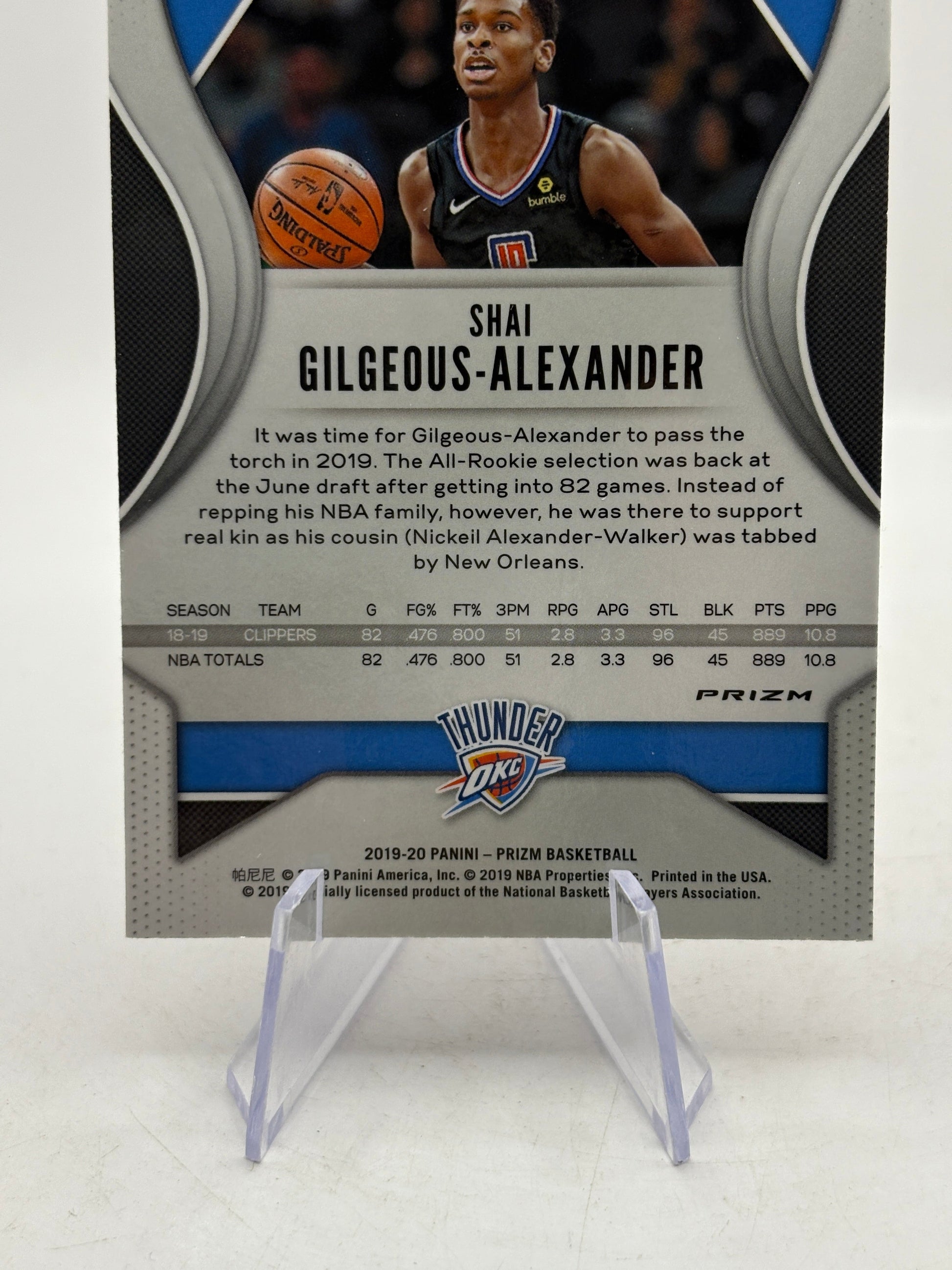 2019-20 Panini Prizm - #122 Shai Gilgeous-Alexander Pink Cracked Ice FRENLY BRICKS - Open 7 Days