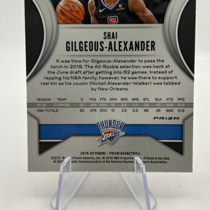 2019-20 Panini Prizm - #122 Shai Gilgeous-Alexander Pink Cracked Ice FRENLY BRICKS - Open 7 Days