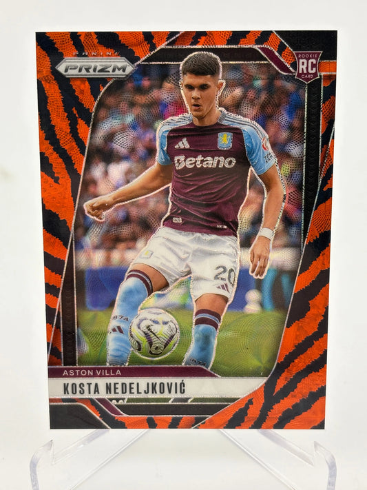 2024-25 Prizm EPL KOSTA NEDELJKOVIC Rookie Choice Tiger Stripe #68 FRENLY BRICKS - Open 7 Days