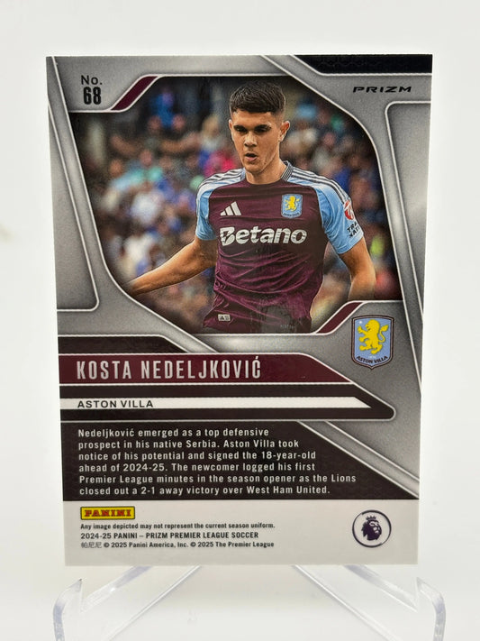 2024-25 Prizm EPL KOSTA NEDELJKOVIC Rookie Choice Tiger Stripe #68 FRENLY BRICKS - Open 7 Days