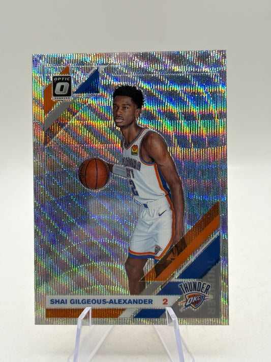 2019-20 Optic Shai Gilgeous Alexander #113 Silver Wave Prizm Thunder 2nd YR FRENLY BRICKS - Open 7 Days