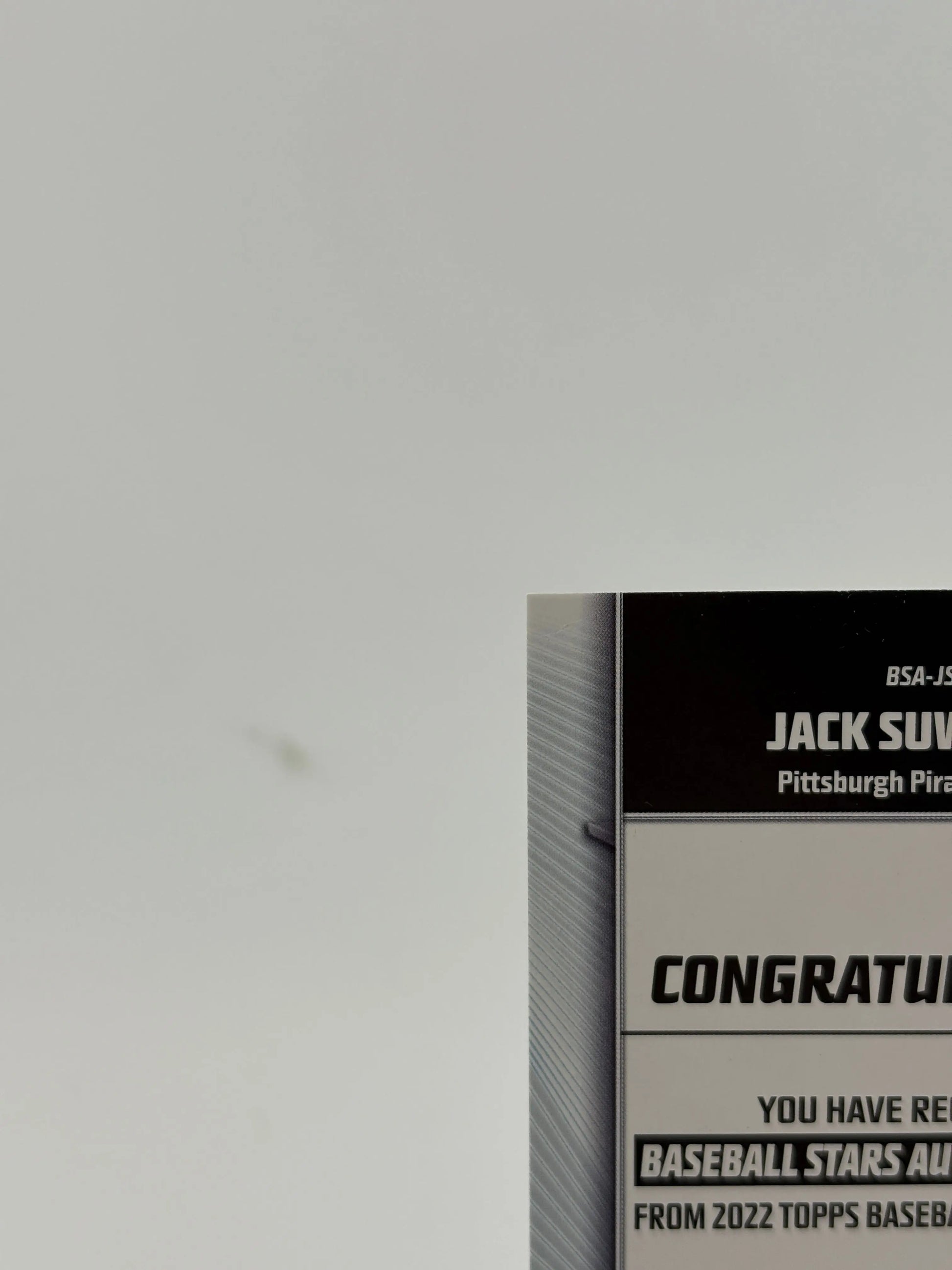 2022 Topps Update Series #BSA-JSU Jack Suwinski Auto Rookie FRENLY BRICKS - Open 7 Days