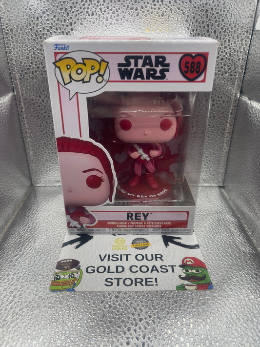Funko POP! Star Wars #588 Rey Valentines FRENLY BRICKS - Open 7 Days