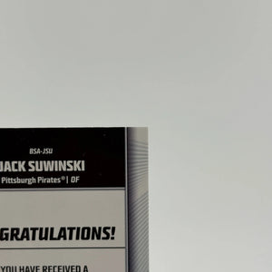 2022 Topps Update Series #BSA-JSU Jack Suwinski Auto Rookie FRENLY BRICKS - Open 7 Days