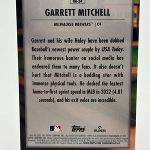 2023 Topps Update Series - Home Field Advantage Garrett Mitchell #HA-24 RC FRENLY BRICKS - Open 7 Days