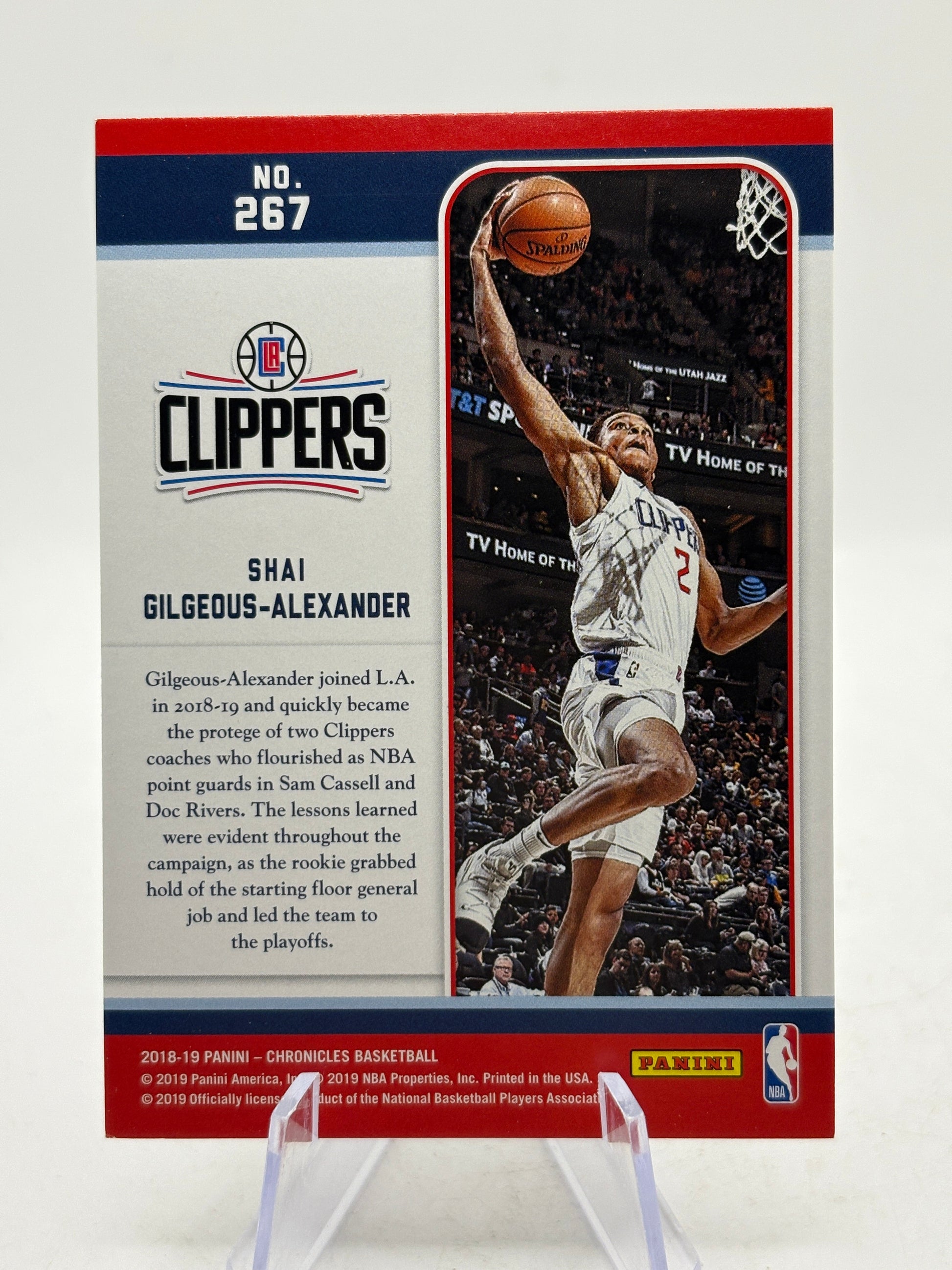 2018-19 Panini Chronicles #267 Shai Gilgeous-Alexander Marquee Rookie FRENLY BRICKS - Open 7 Days