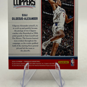 2018-19 Panini Chronicles #267 Shai Gilgeous-Alexander Marquee Rookie FRENLY BRICKS - Open 7 Days