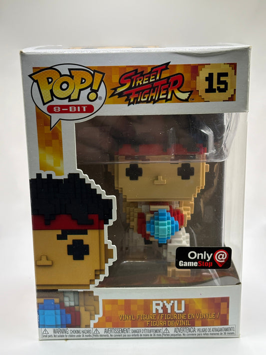 Funko POP! 8-Bit Street Fighter #15 Ryu Game Stop Exclusive Vinyl Figure FRENLY BRICKS - Open 7 Days