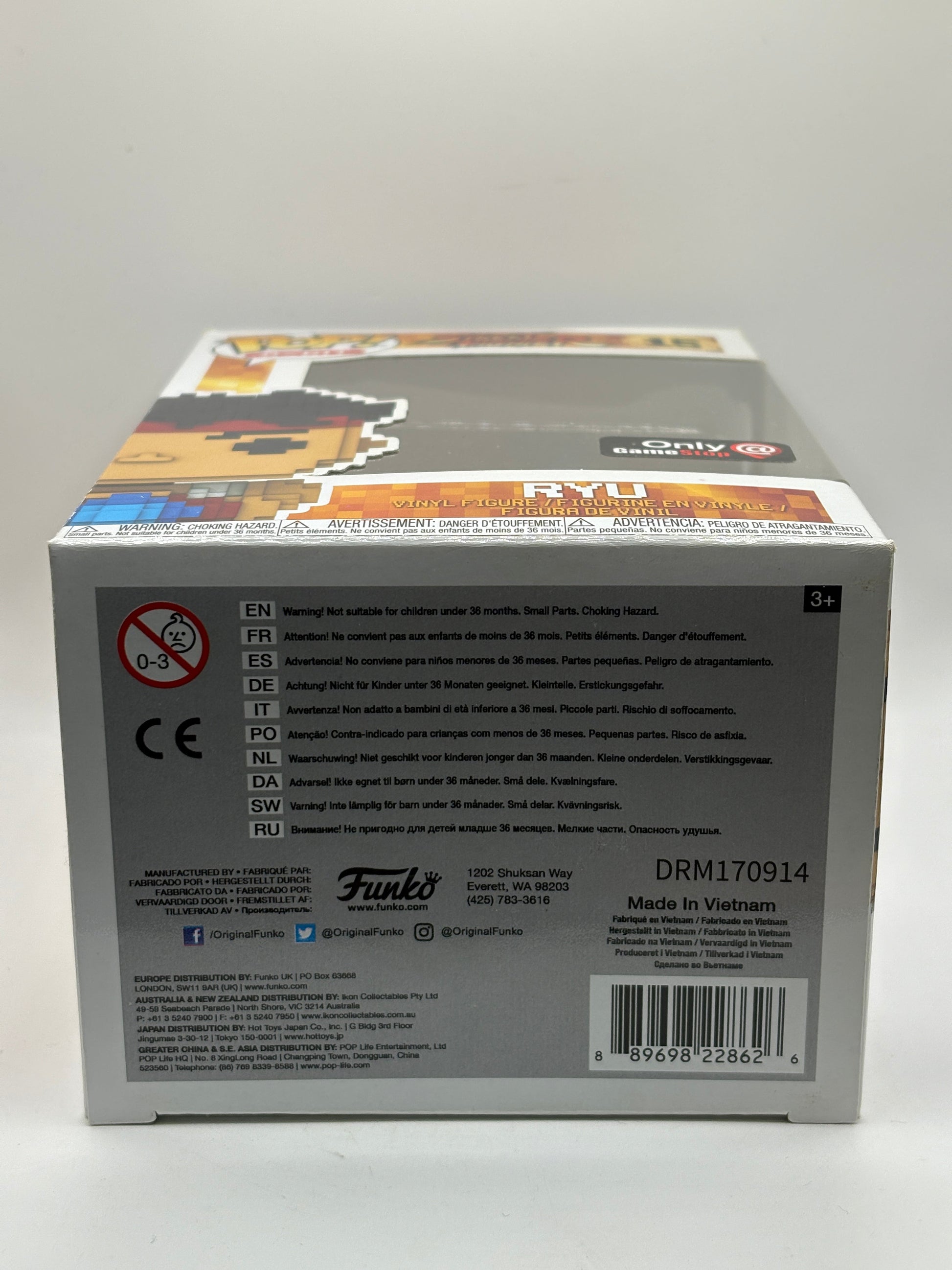 Funko POP! 8-Bit Street Fighter #15 Ryu Game Stop Exclusive Vinyl Figure FRENLY BRICKS - Open 7 Days