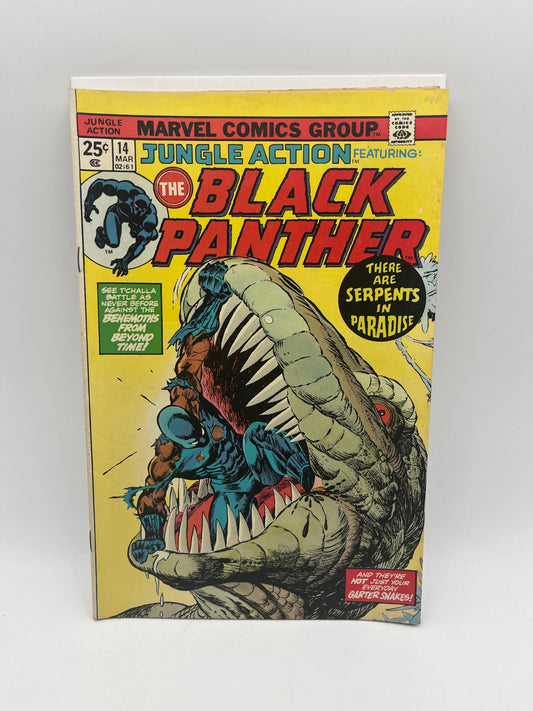 Marvel Comic Group JUNGLE ACTION #14 The BLACK PANTHER 1975 +combinedshipping FRENLY BRICKS - Open 7 Days