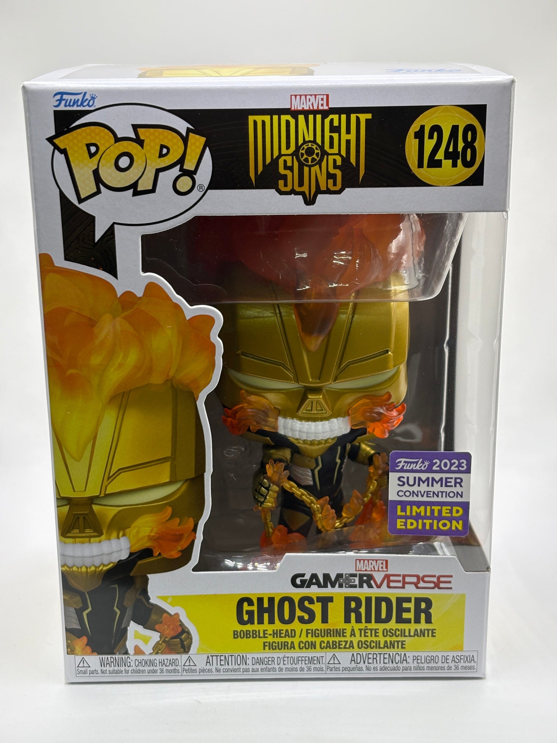 Funko POP! Marvel Midnight Suns #1248 Ghost Rider 2023 Summer Convention FRENLY BRICKS - Open 7 Days