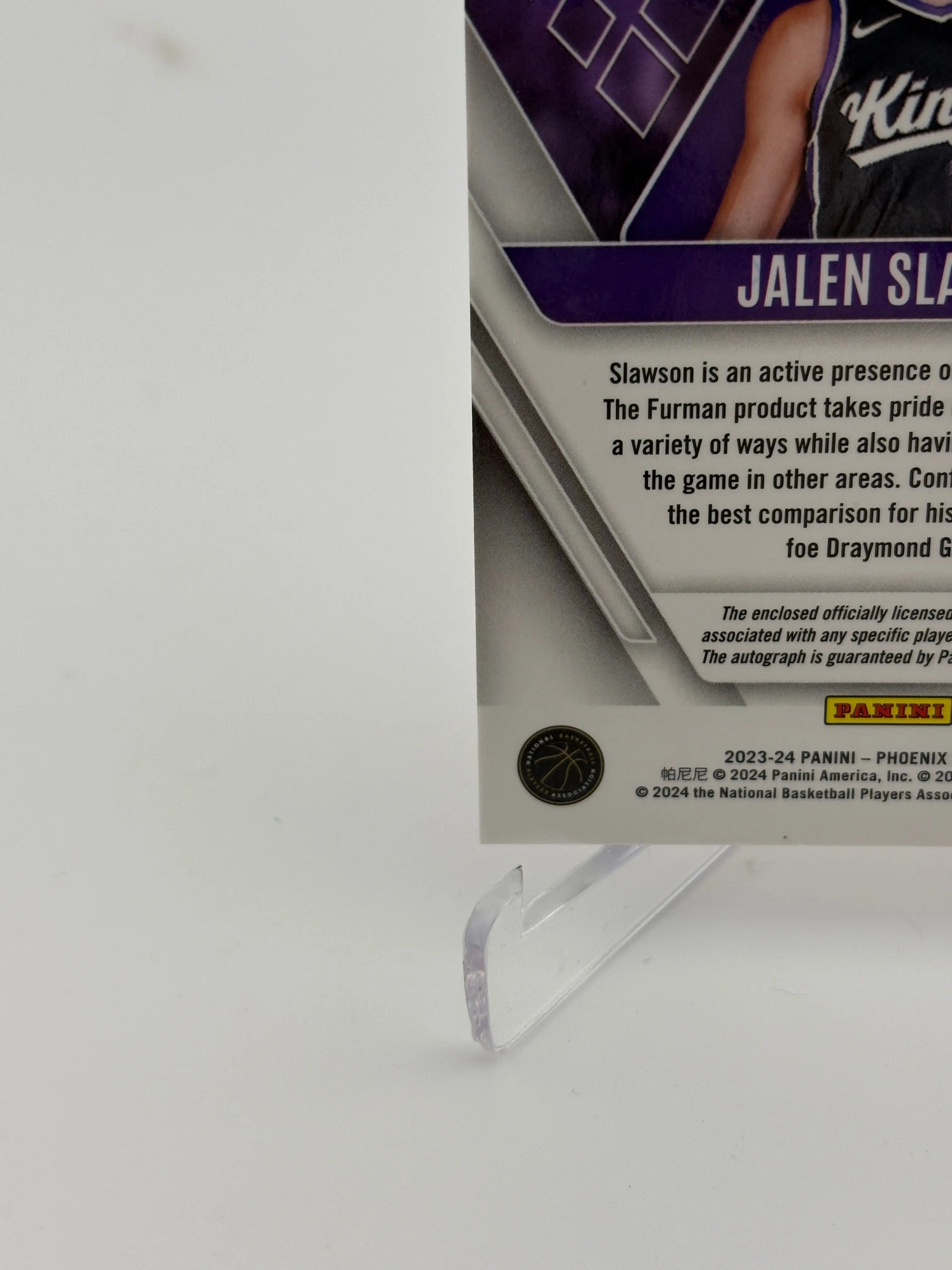 2023-24 Panini Phoenix Rookie Jersey Autographs Orange #7 Jalen Slawson Auto /49 FRENLY BRICKS - Open 7 Days