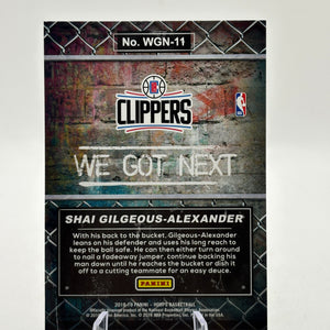 2018-19 Panini Hoops #WGN-11 Shai Gilgeous-Alexander Rookie We Got Next FRENLY BRICKS - Open 7 Days