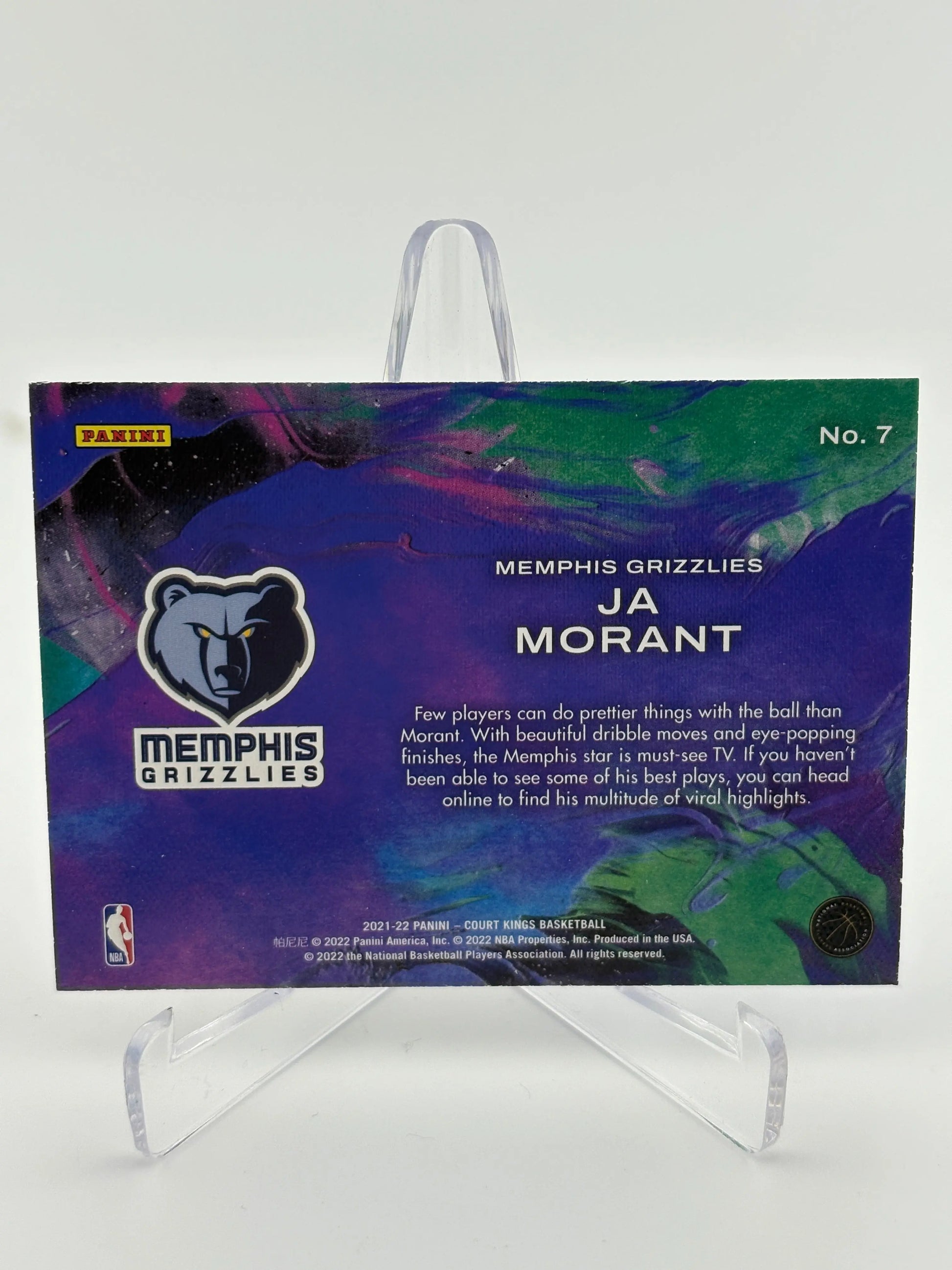 2021-22 Panini Court Kings - Artistry in Motion Ja Morant #7 FRENLY BRICKS - Open 7 Days