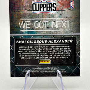 2018-19 Panini Hoops #WGN-11 Shai Gilgeous-Alexander Rookie We Got Next FRENLY BRICKS - Open 7 Days