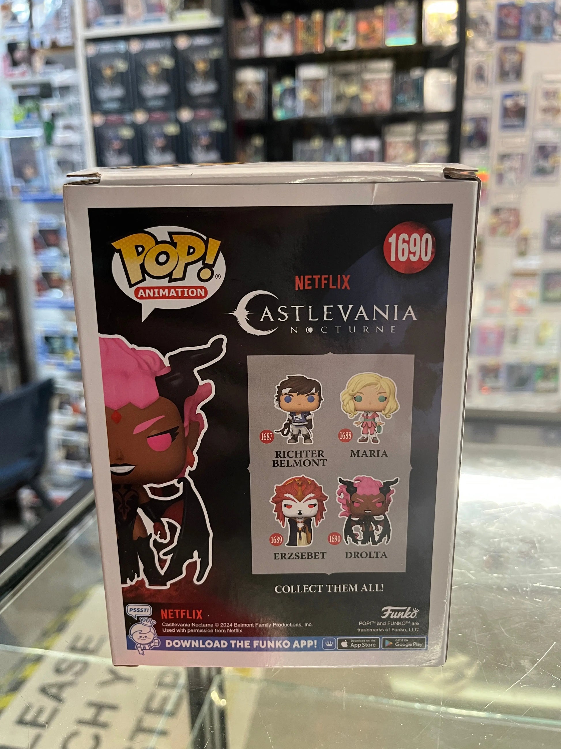 Funko POP! Animation - Castlevania Nocturne - Drolta #1690 FRENLY BRICKS - Open 7 Days