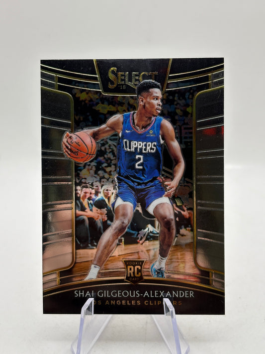 2018-19 Panini Select #7 Shai Gilgeous-Alexander Rookie Card (1) FRENLY BRICKS - Open 7 Days