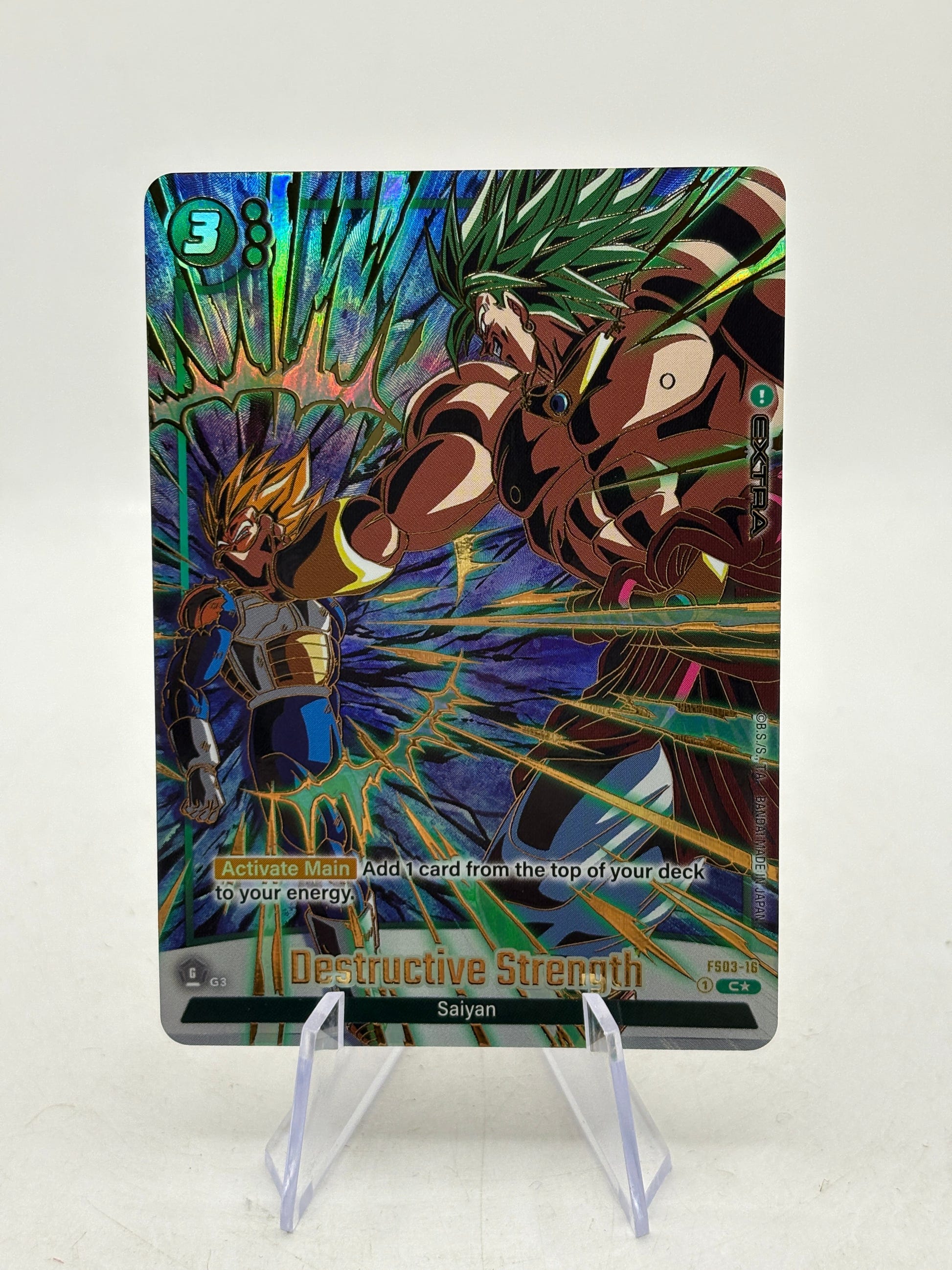 Dragon Ball Super Fusion World - Destructive Strength FS03-16 C* Alt Art FRENLY BRICKS - Open 7 Days image 1