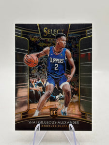 2018-19 Panini Select #7 Shai Gilgeous-Alexander Rookie Card (2)