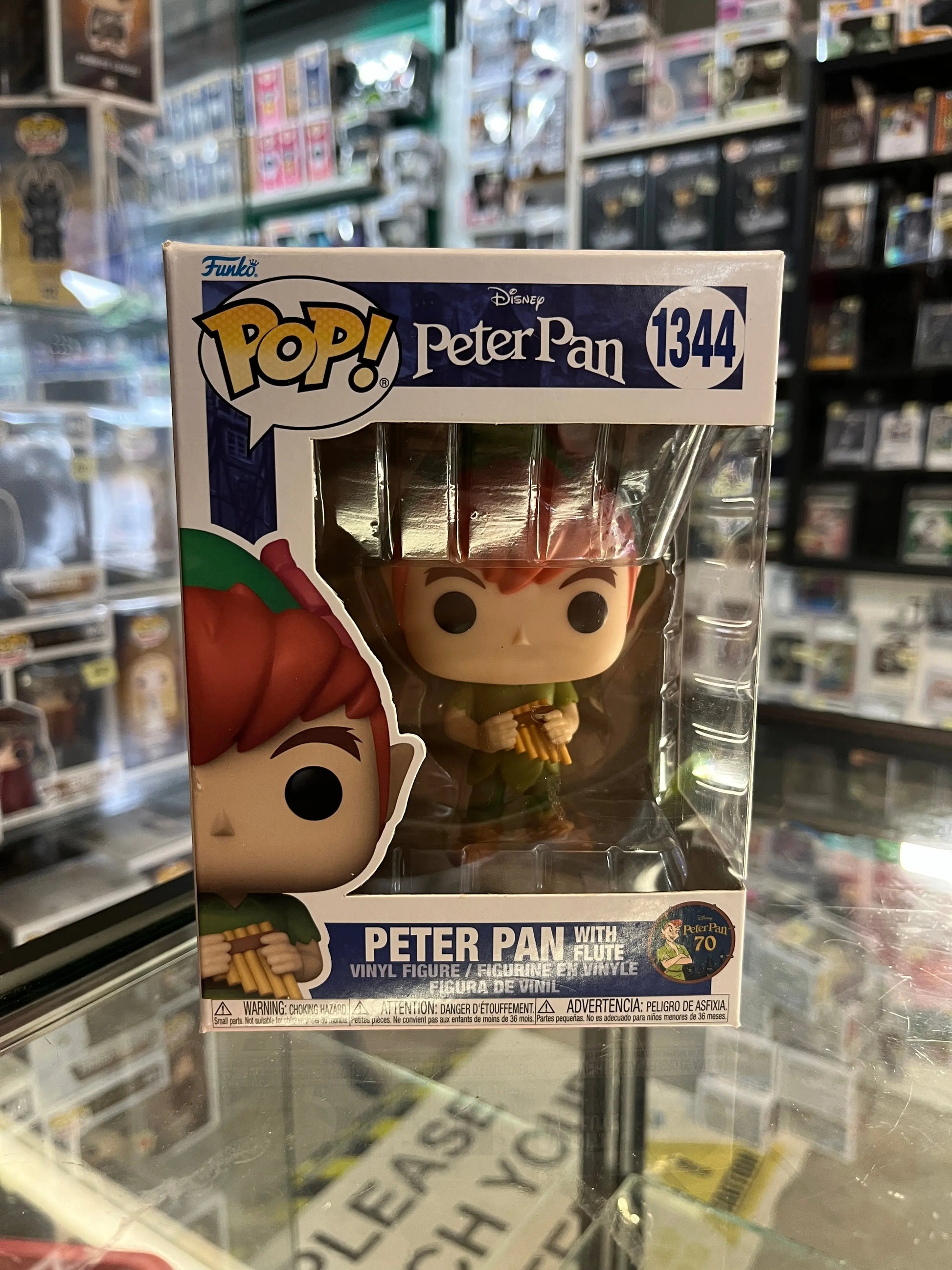 Funko POP! Disney - Peter Pan - Peter Pan with Flute #1344 FRENLY BRICKS - Open 7 Days
