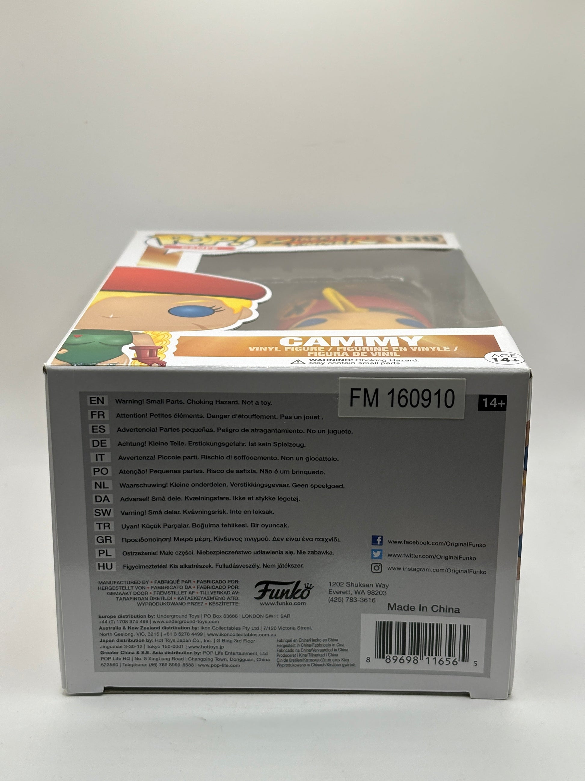 Funko POP! Games Street Fighter #139 Cammy Vinyl Figure FRENLY BRICKS - Open 7 Days