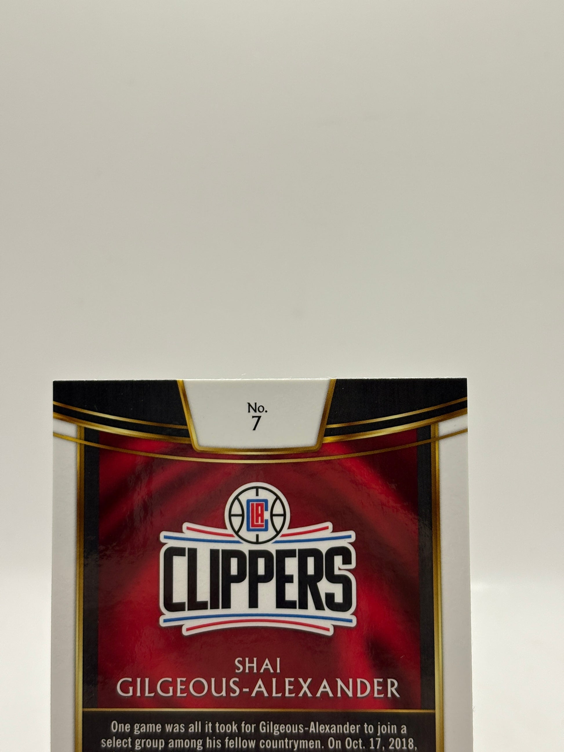 2018-19 Panini Select #7 Shai Gilgeous-Alexander Rookie Card (2) FRENLY BRICKS - Open 7 Days