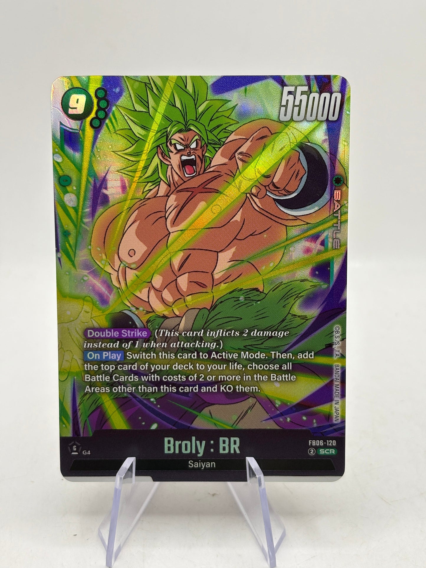 Dragon Ball Super Fusion World - Broly : BR FB06-120 SCR Nm FRENLY BRICKS - Open 7 Days