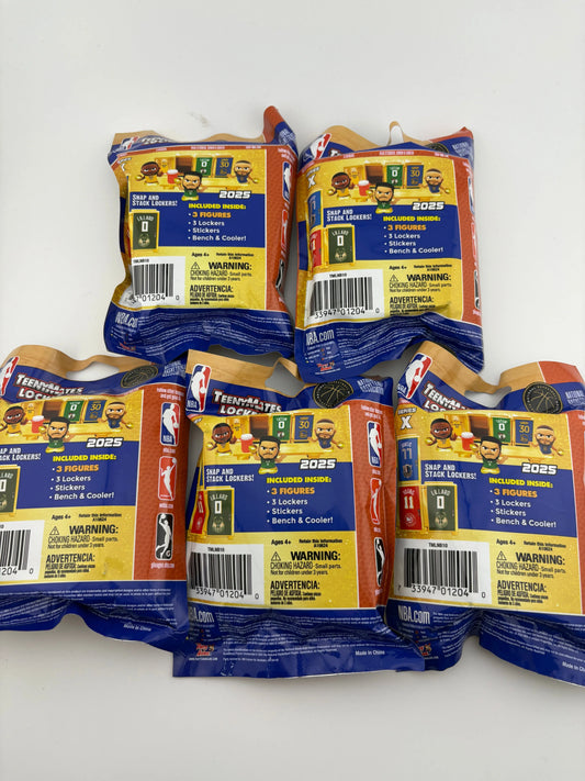 2025 NBA TeenyMates Lockers Series X Lot of 5 Toy FRENLY BRICKS - Open 7 Days