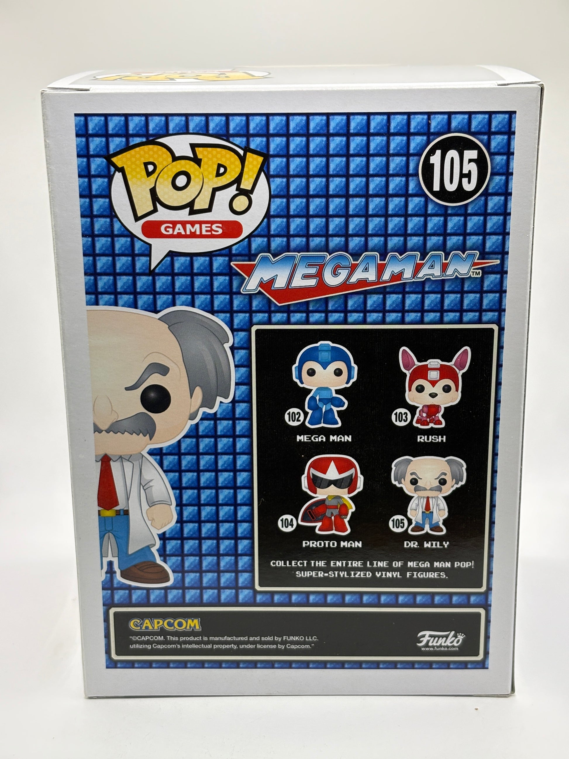 Funko POP! Games Megaman #105 Dr. Wily Vinyl Figure FRENLY BRICKS - Open 7 Days