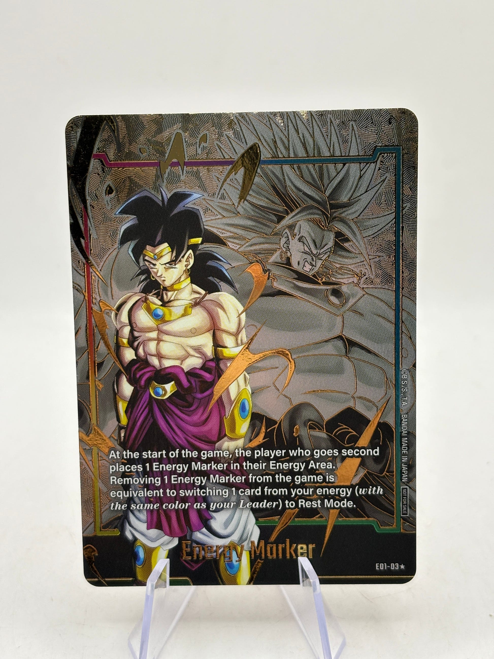 Dragon Ball Super Fusion World Broly Energy Marker E01-03 Gold Alt Art FRENLY BRICKS - Open 7 Days image 1